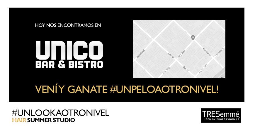 TRESemmeARG's tweet photo. ¿Ya conocés #HairSummerStudio? Hoy vení a #Brooklyn, #Limbo, #LaPrincesa y #Único y participá por #UnPeloAOtroNivel. https://t.co/4a1WTqsKrS