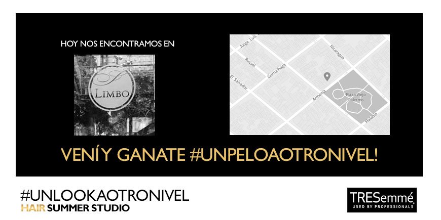TRESemmeARG's tweet photo. ¿Ya conocés #HairSummerStudio? Hoy vení a #Brooklyn, #Limbo, #LaPrincesa y #Único y participá por #UnPeloAOtroNivel. https://t.co/4a1WTqsKrS