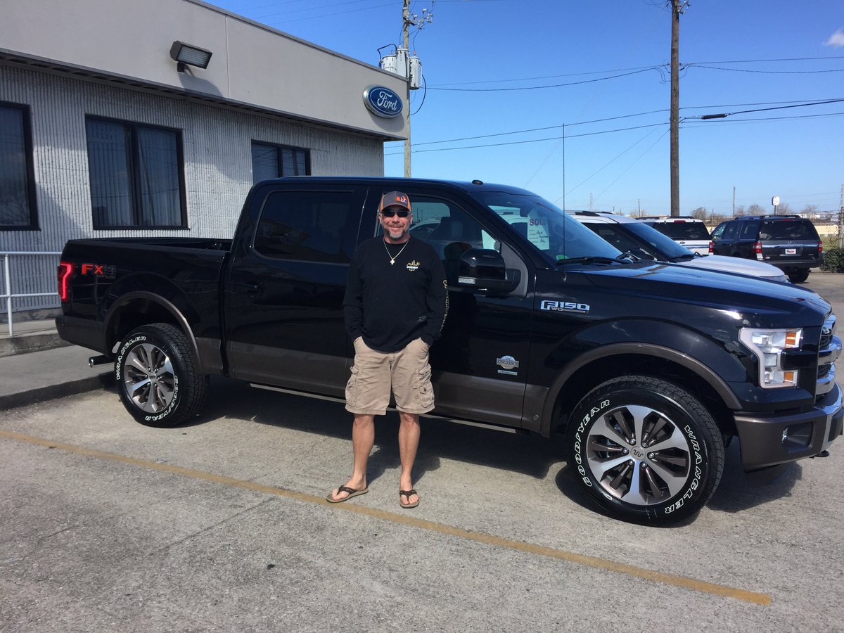 ChastangFord's tweet photo. Congratulations to Mark Prudhomme on the purchase of his brand new 2016 Ford F150 King Ranch! #Ford #F150 #2016F150 https://t.co/Fn1cYE4qz2