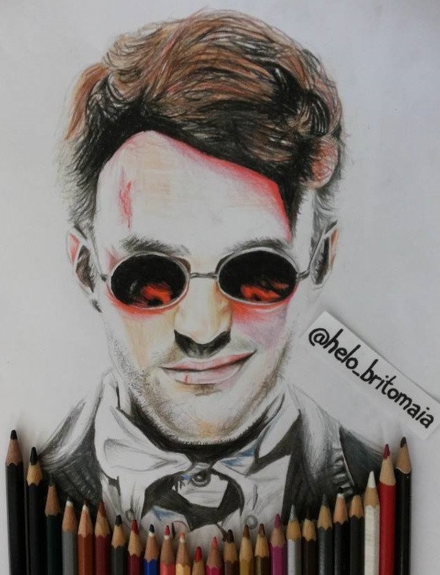 charliecoxbr's tweet photo. Desenho feito por @helo_britomaia 
#MattMurdock #Daredevil #FanPlace https://t.co/Zt7tD4As0f