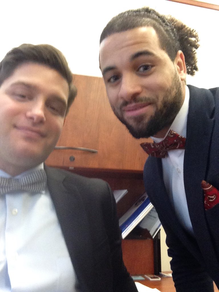 The BMO boys are at it again. Another week another bow tie #BowtieThursday #MFCBowties 🎀