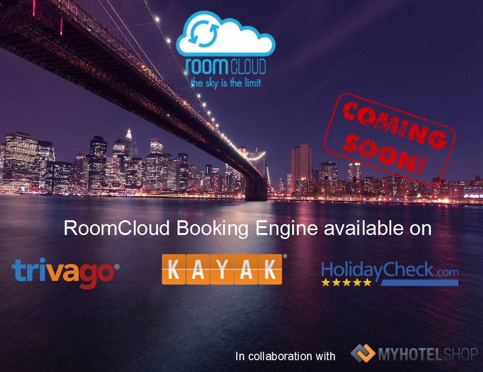RoomCloud_FR's tweet photo. Nouveautés chez #RoomCloud! Le Moteur de Réservations sur #Trivago, #Kayak, gràce à notre partenaire @myhotelshop_de https://t.co/DfLSaAAS2w