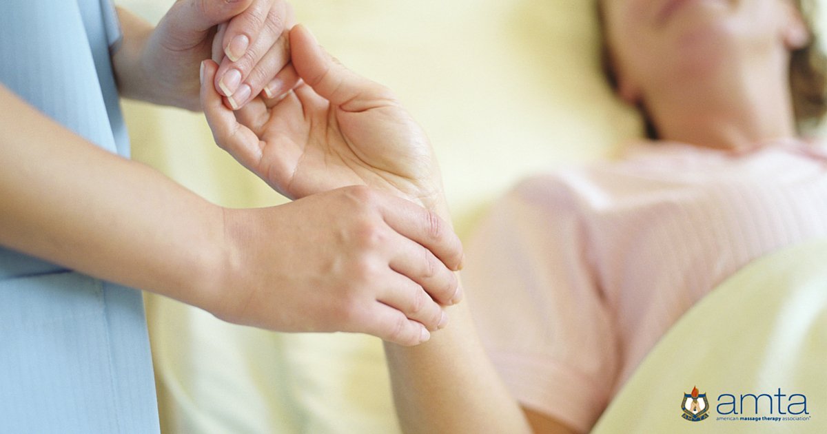 AMTAmassage's tweet photo. Today is #WorldCancerDay. Recent research shows how massage can benefit cancer patients. https://t.co/KLtTX117am https://t.co/X77APamgyo