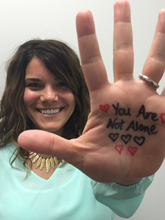 DiepFlapBreast's tweet photo. #PRMA admin assist Toniah wants you to know you are not alone! @JudayToniah @WorldCancerDay #WeCanICan https://t.co/EDR19lkC8H