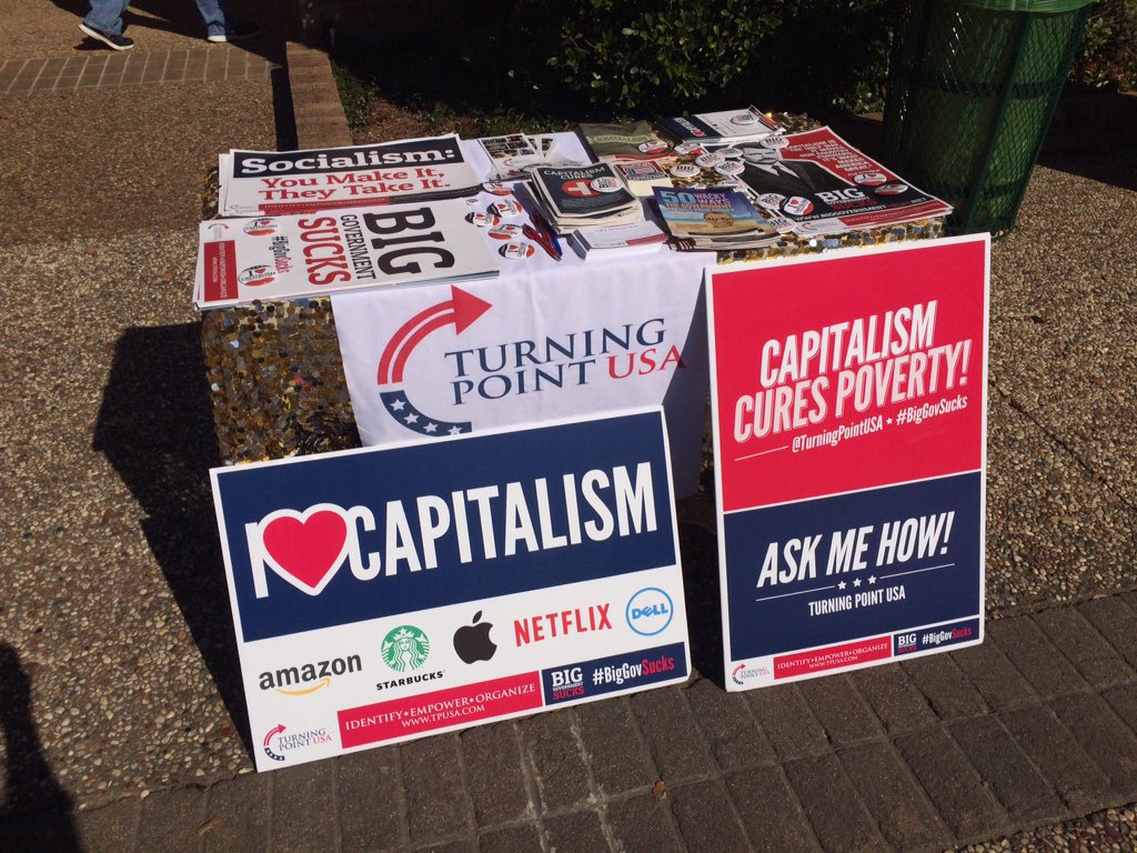 SHSU_TPUSA's tweet photo. Hey #SHSU stop by our table in front of the LSC to get some free goodies &amp; find out why #BigGovSucks https://t.co/v6uPJ4EG7y