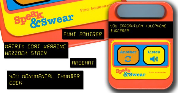 ThePoke's tweet photo. Having a bad day? Feel instantly better by spending a minute on our "Speak &amp; Swear" machine https://t.co/FIR0cZMCPZ https://t.co/YJiViBLBaR