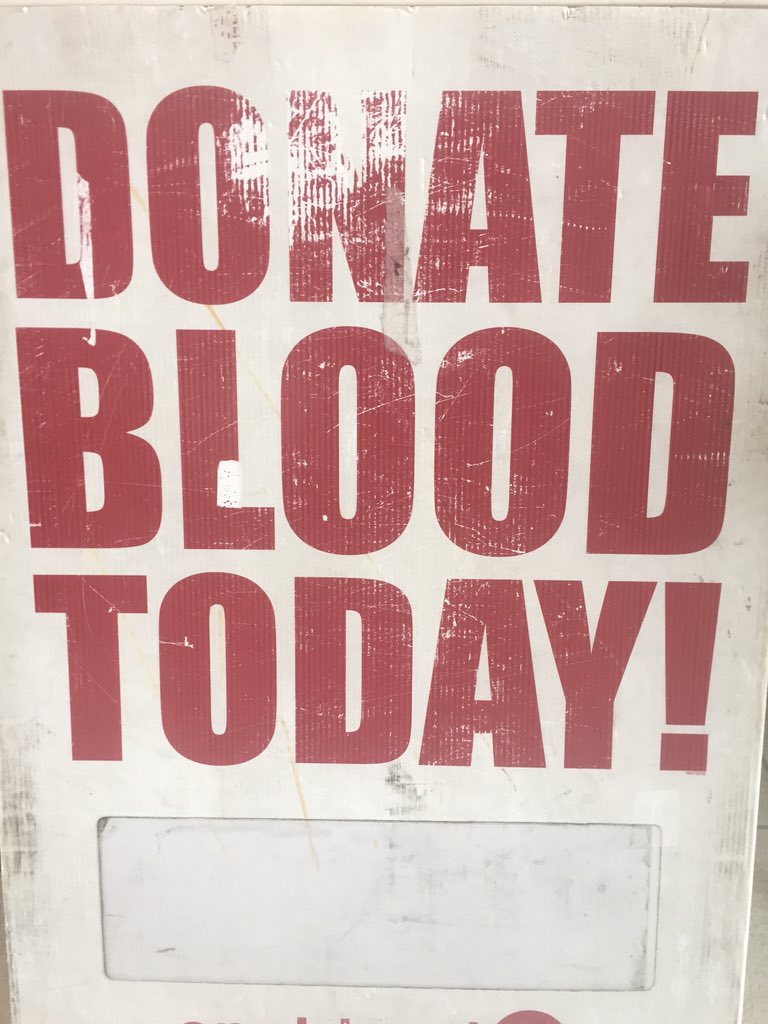 Come help us support one blood at the student village until 6pm! #SaveALife