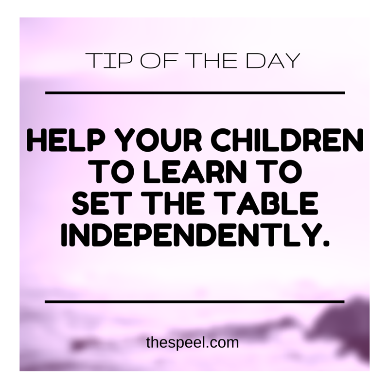 TheSpeeLBlog's tweet photo. Do your kids set the table? https://t.co/zcSC4t7Msv