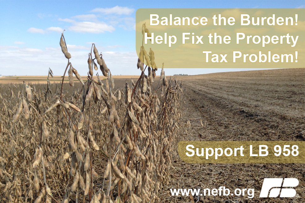 NEFarmBureau's tweet photo. In 2015, the ave. farm/ranch paid $2,400 more in property taxes than the year before, a 12% increase. #taxreliefnow https://t.co/jyMTphKVG4