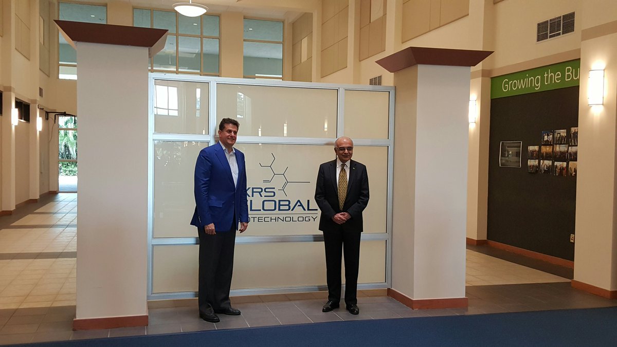 krsbiotech's tweet photo. KRS honored today - visit from the Group President &amp; Chief Executive Officer of TD Bank, Mr. Bharat B. Basrani. https://t.co/dopRSecORU