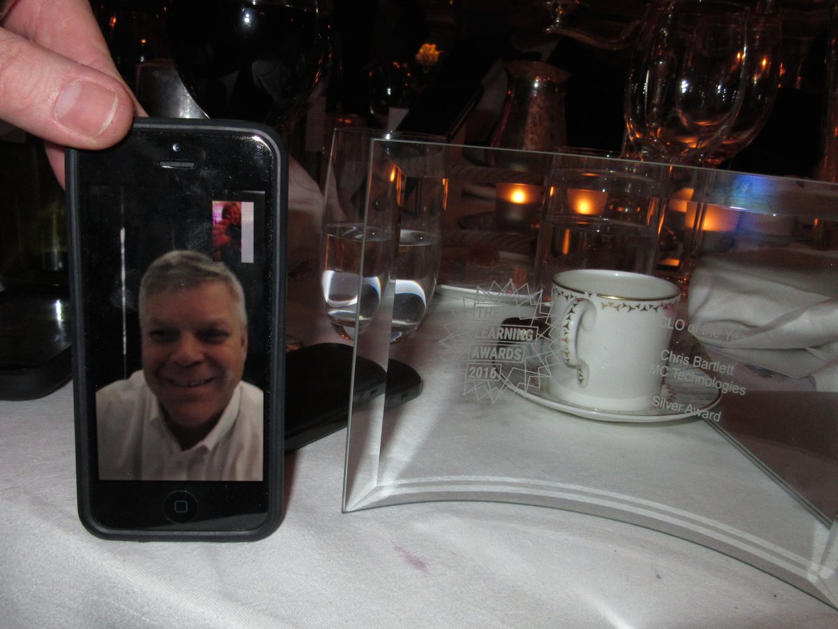 Glover_Kim's tweet photo. @bartlec01 of @FMC_Tech wins the Silver Chief Learning Officer of the Year #LearningAwards! He was here in spirit. https://t.co/w3y3BjIMdQ