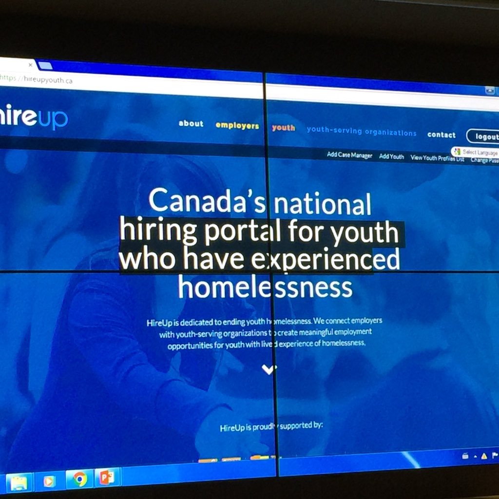 TimDraimin's tweet photo. What it takes to scale a #SocInn, @PaulatImpakt explns story of @HireUpYouth as hiring portal for youth #TSSSchat https://t.co/m3lz4dKBEU