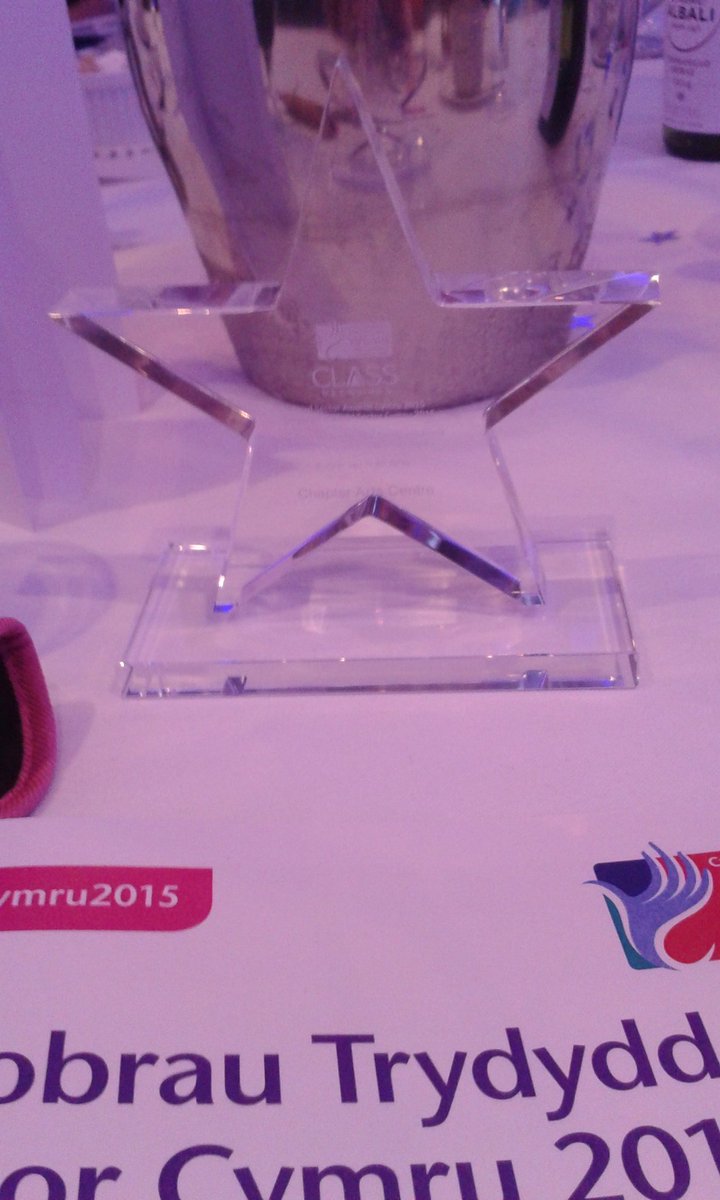 melinwynt's tweet photo. Thrilled that @chaptertweets was runner up in communication award at @WalesCVA #tsa2015. Well done comms team!! https://t.co/Bev2FyueuT