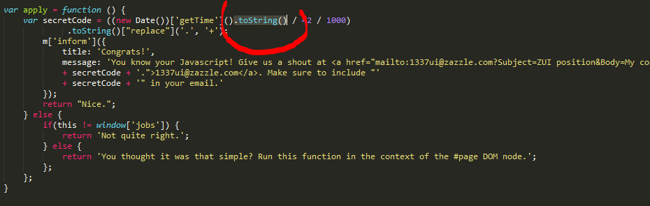 CodeIsReal's tweet image. Casting to String before dividing, no problem! #javascript ftw? Still no #typescript?
#zazzle #crazycode