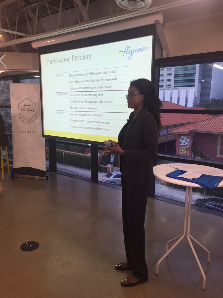 NasirQadree's tweet photo. @flyscans changing the way we redeem coupons. #WomeninTech #MiamiFintech  #IES2016 Giving every1 a shot! https://t.co/exOMoLBTG3