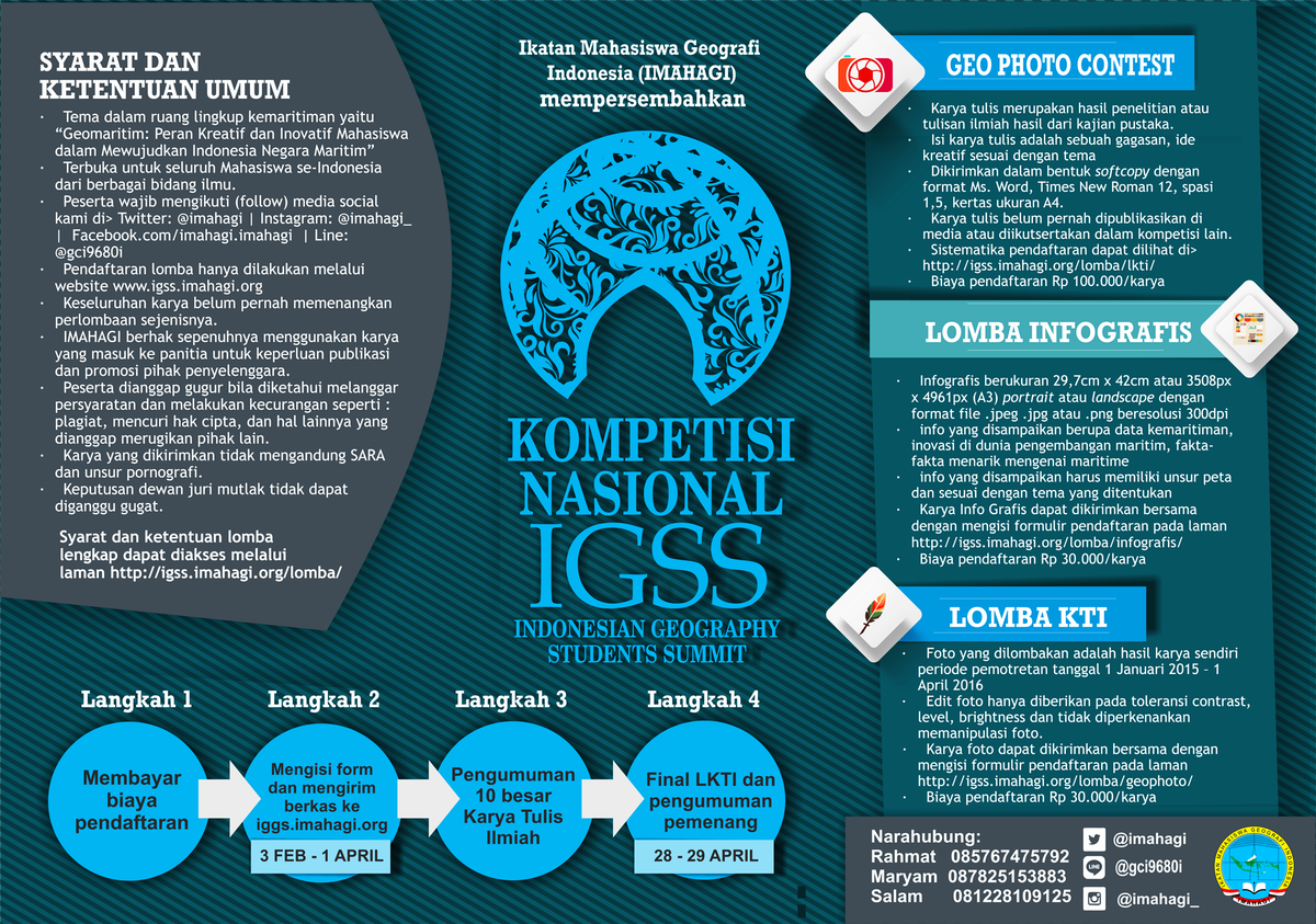KOMPETISI NASIONAL> imahagi.org/2016/02/04/kom…
<a href="/ayoikutID/">Bloggerpreneur</a> <a href="/infolombanulis/">Info Lomba Menulis</a> <a href="/KontesID/">Info Kontes & Lomba</a> <a href="/infomataram/">INFO KOTA MATARAM</a> #IMAHAGI #IGSS