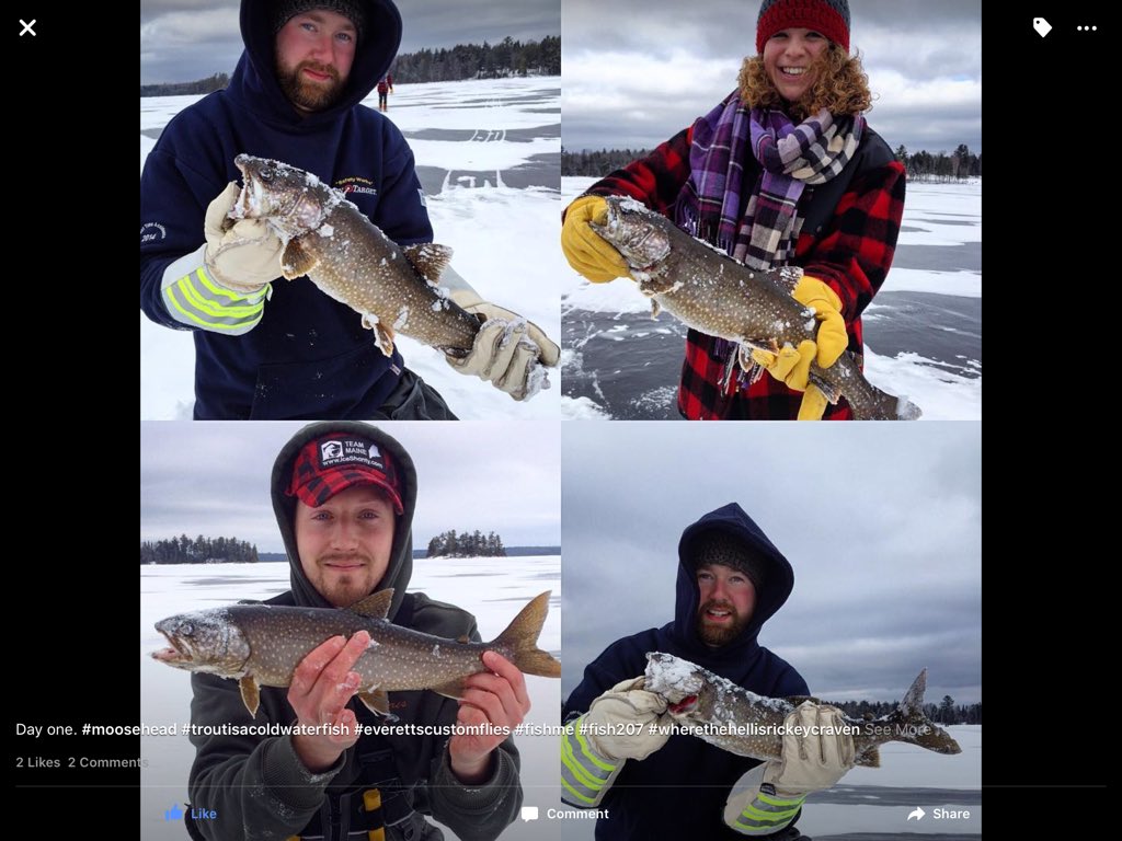 pineskathryn's tweet photo. Moosehead #icefishing #fishme #wintertimeinme #durby2016 https://t.co/Eo8jBLFBoT