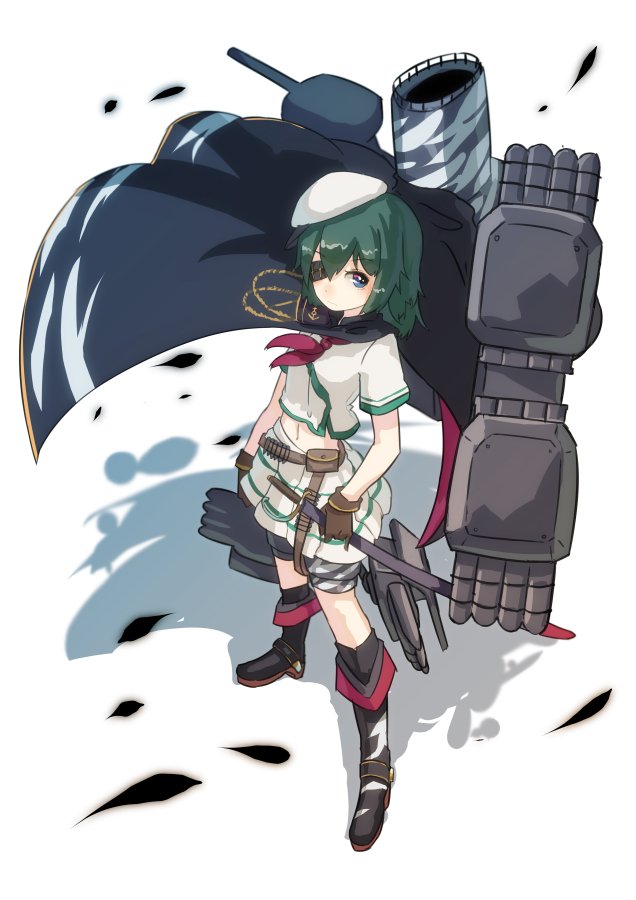 木曾(艦これ) 「あのままだとあんまりなので今回のワンドロのを修正と加筆しつつ塗ぬる 」|はしろのイラスト