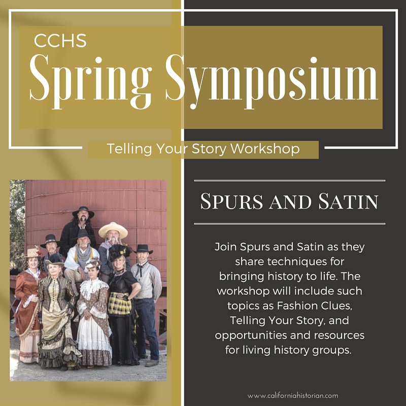 CAHistorian's tweet photo. Register for the #SpringSymposium and attend the #SpursandSatin #workshop https://t.co/mf7jwrqPak #livinghistory https://t.co/cZPGv9jGYA