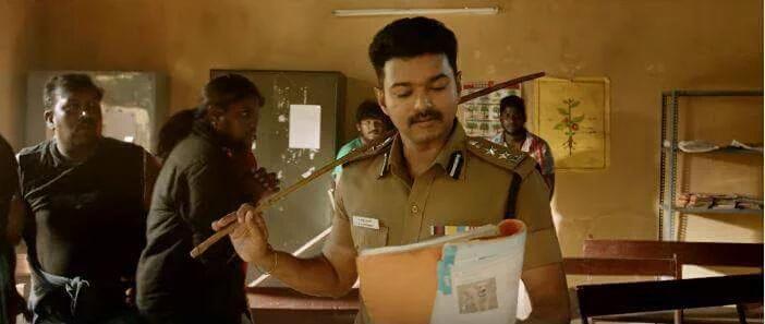 KC_Library's tweet photo. #VijayaKumarIPS The Most stylish Cop...!

#TheriTeaser snaps
#THERITeaserKicksoffTonight  #Theri #Ilayathalapathy https://t.co/gRfkoPRYPK