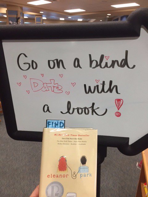 KellyLibrary's tweet photo. Love is in the air! More hidden books at AHS @rainbowrowell #DartersEleanorandPark @hidden_library #TheHiddenLibrary https://t.co/efRCgLavn5