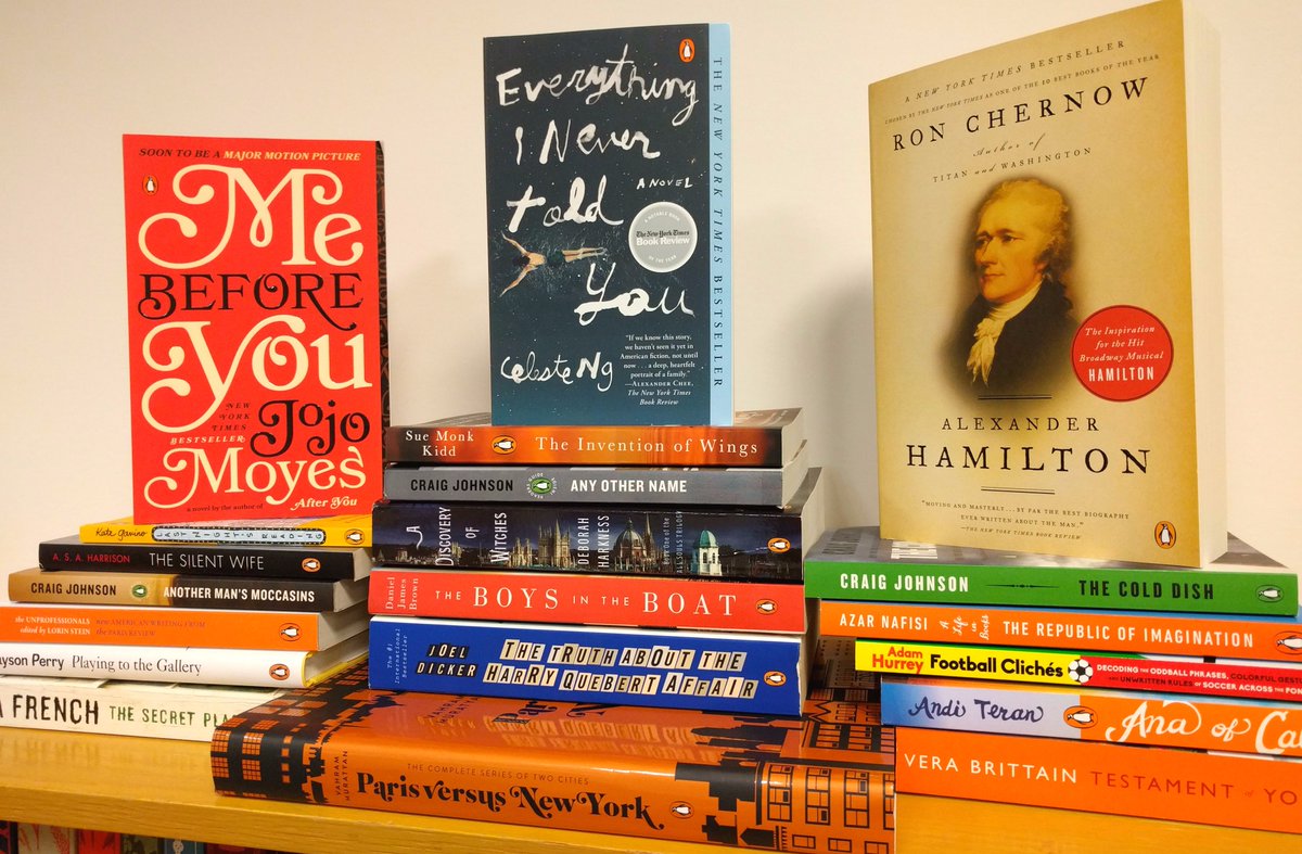 PenguinBooks's tweet photo. We hit 250K followers! Enter to win this stack of books: tweet a pic of a beloved book &amp; tag us + #myfavoritebook! https://t.co/BCVlfR6XRa