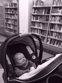 HoyLibrarian's tweet photo. What was your favorite book when you were little? Rhett didn't know what to pick! #firstlibraryvisit https://t.co/BzQwbDT8Rw