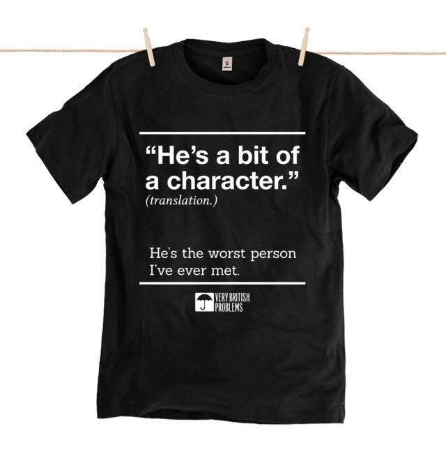 SoVeryBritish's tweet image. "He's a bit of a character"
verybritishproblems.teemill.co.uk