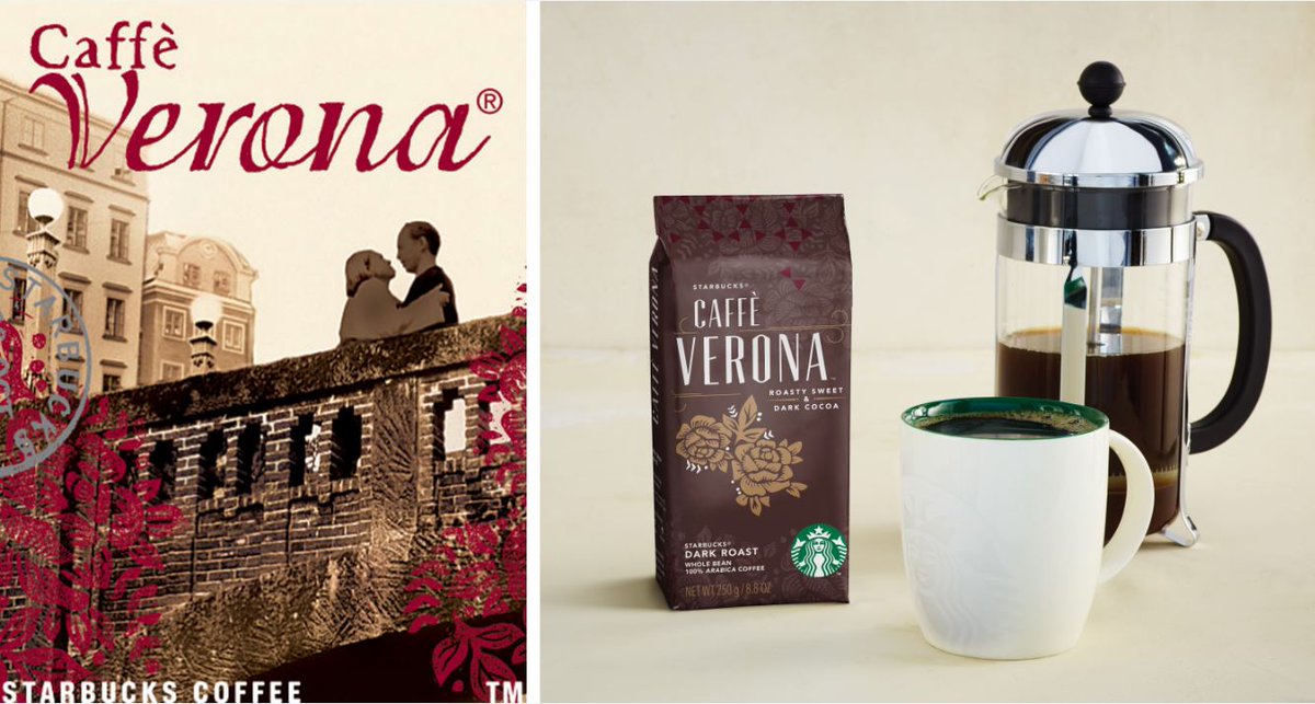 Starbucks Caffè Verona from 2006 and today. tbt Starbucks Stories