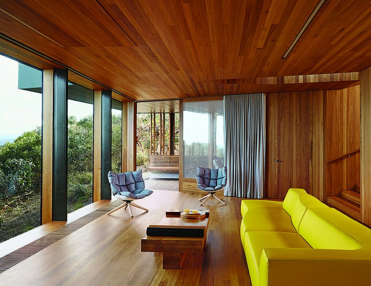 dwell's tweet photo. Modern interiors wrapped in wood: https://t.co/ttM49Win1z https://t.co/BuMGum7GJv