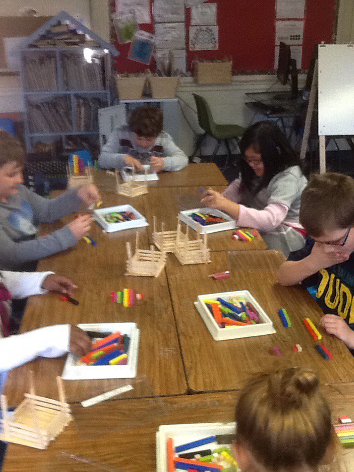 Relating Cuisenaire Rods to fractions! #WCEloveslearning #azLEARNS