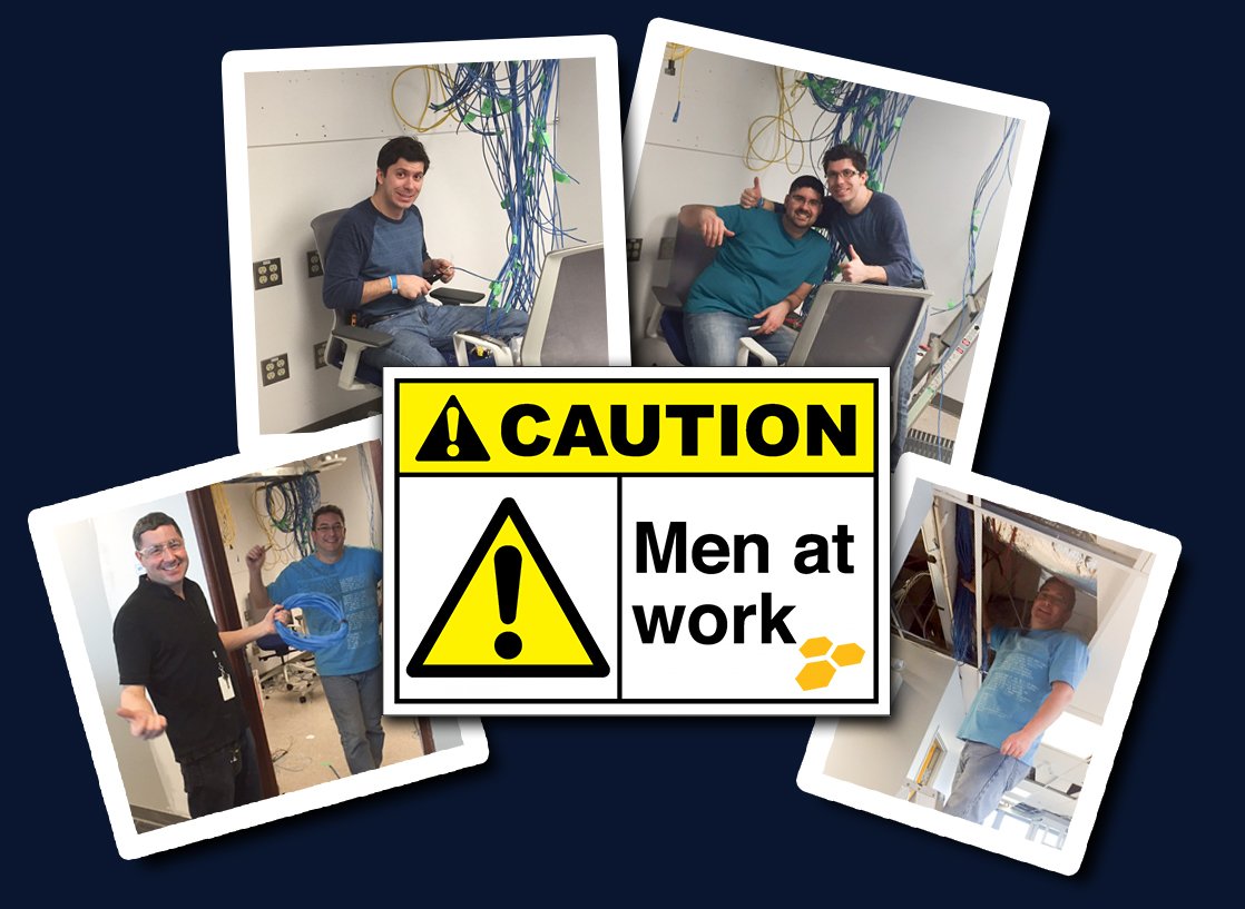 RJRInnovations's tweet photo. RjR's Team working hard on the IT Infrastructure for the new office. #ThisIsHowWeRjR #WeMeanBusiness https://t.co/qjoOJStLxC