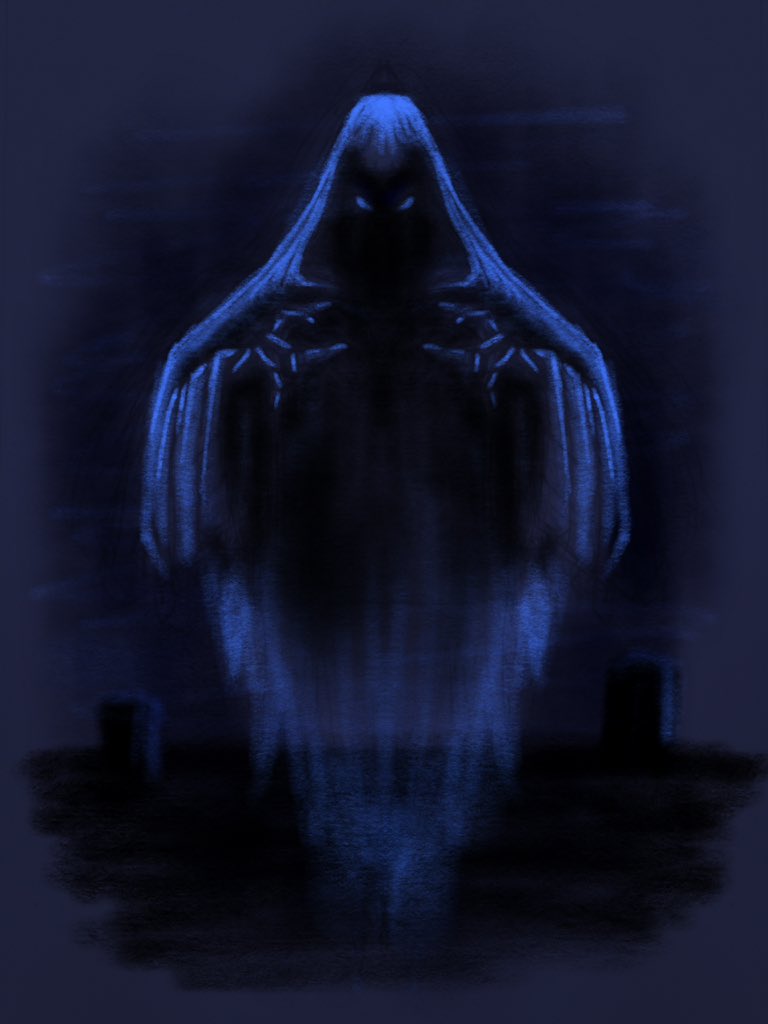 gcoghill's tweet photo. Phantom color study for the original #art rewards for the Ghost Guard bakers on #Kickstarter. #ghost #ghostguard https://t.co/of2mDcNVVS