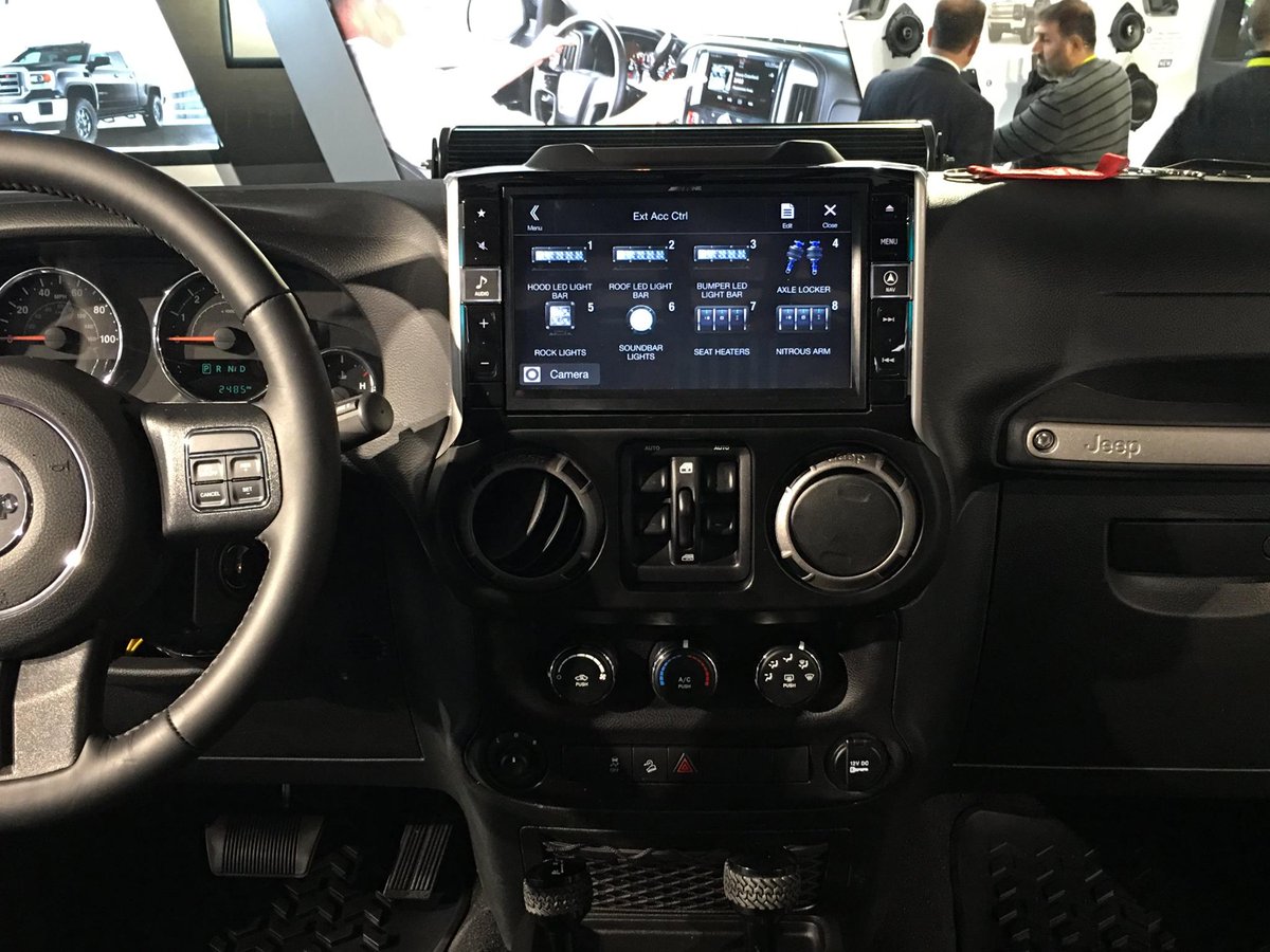 The new X109 and X110 platforms offer full control of external lights, tires, winches and suspension! #AlpineRestyle