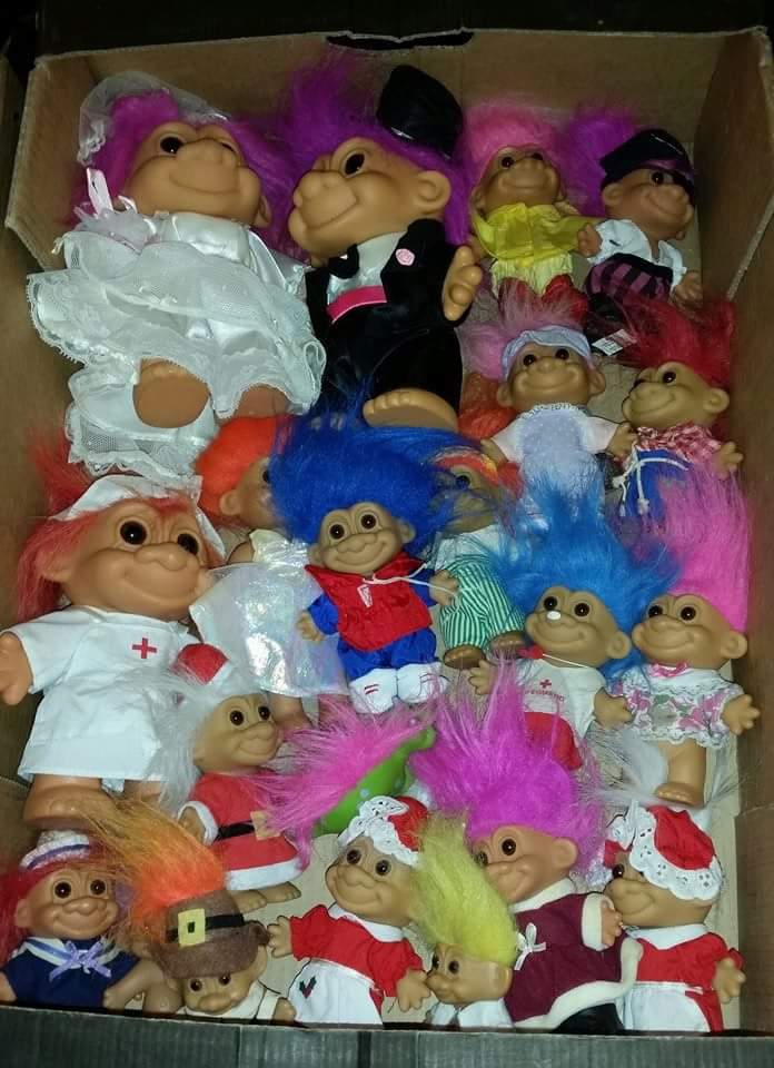 WorthingAuction's tweet photo. Dam & Russ trolls. In auction 9th February. #auction #worthing #shoreham #brighton #hove #damtrolls #russtrolls https://t.co/FMNBsoZmrB