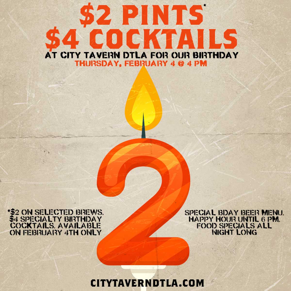 FIGat7th's tweet photo. TODAY: $2 Pints &amp; $4 Cocktails to celebrate @CityTavernDTLA's 2nd birthday! #craftbeer #dtla https://t.co/GLqvnUYSaB https://t.co/ZwLg5LqnAr