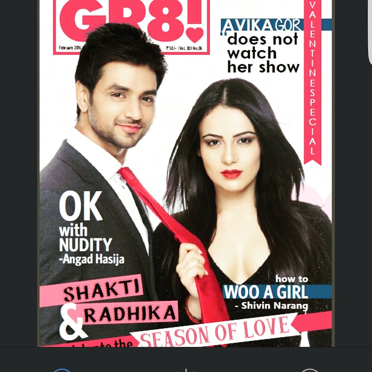 radhikamadan01's tweet photo. Gr8 magzine February issue! <3 has been issued online and the copy is gonna be out soon! 😁 
@shaktiarora https://t.co/XiGYqQPj2n