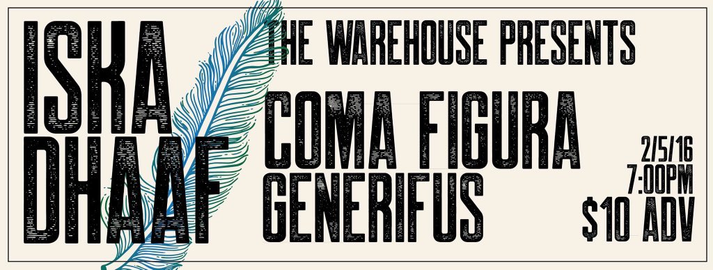 Tomorrow!! <a href="/TheWarehouse253/">The Warehouse</a> Presents <a href="/iska_dhaaf/">iska dhaaf 🆔</a> @generifus and us, at The Hewitt in #Tacoma