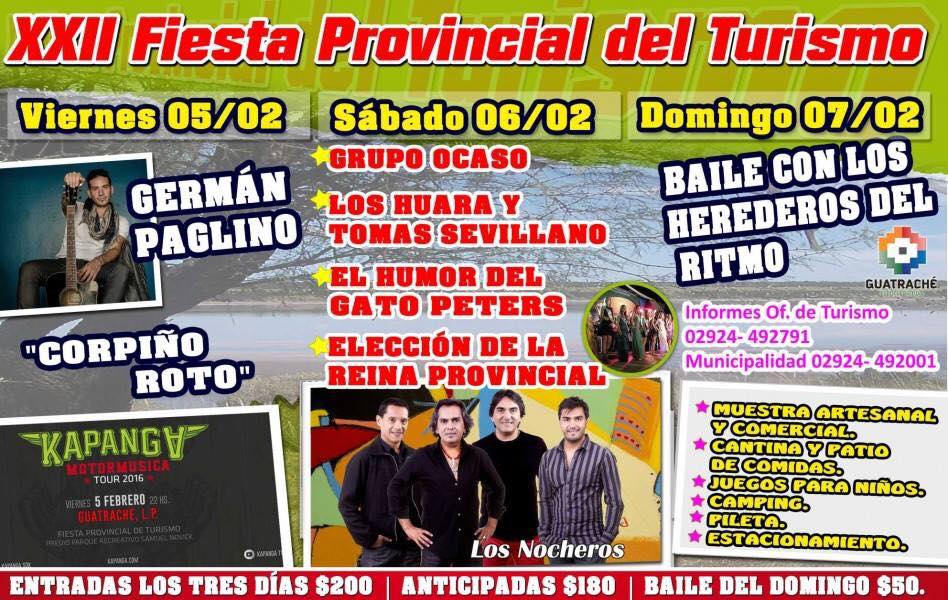 CEPEBA's tweet photo. 05, 06 y 07 de Febrero - Fiesta Provincial del Turismo en Guatraché https://t.co/K2a5bK6kSf