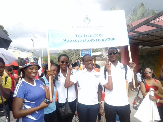 UWIMona_HumEdu's tweet photo. ULTIMATE SQUAAAAAD GOALS! 
Humanities and Education repping @ #UWIHomecoming2016! https://t.co/K5tuuM5CVq