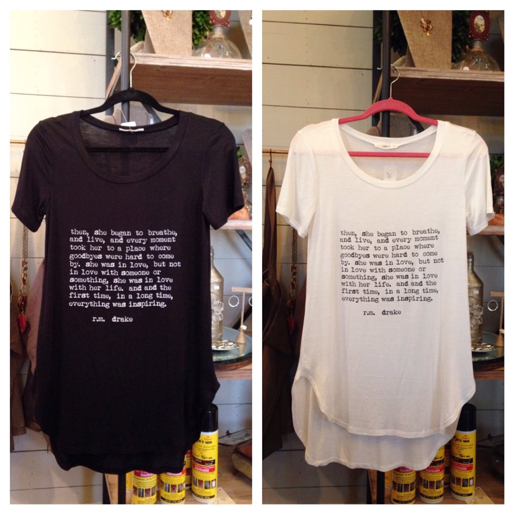 LittleEclectic's tweet photo. Inspirational tees available in black and white at #LittleEclecticHouse! #boutique #rmdrake #rmdrakequotes https://t.co/0xZYNnZm74