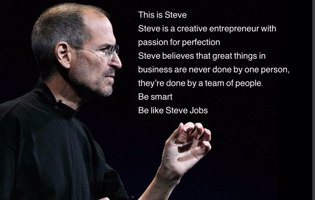 AlvinHaileyJr's tweet photo. RT Jobruil Be like #SteveJobs vdab_be Kinepolis BrandedCareers younicorns #Jobruil #SteveJobsMovie #startups #entr… https://t.co/VQZzJI59yT