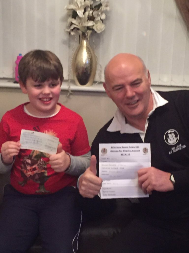 rowjoelane's tweet photo. I was so happy to present little Harry @Support_dog a big donation from my mates at @BillericayTable #ProudSupporter https://t.co/cb468IBzBT