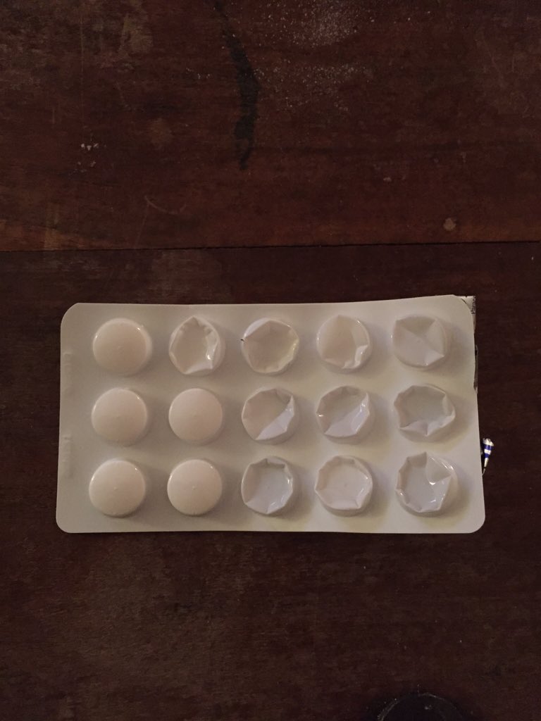 kevin_mckeigue's tweet photo. Directions: Take two tablets x times a day. The box has an uneven amount of tablets 🙄🤔 https://t.co/sb5Oltw4lf