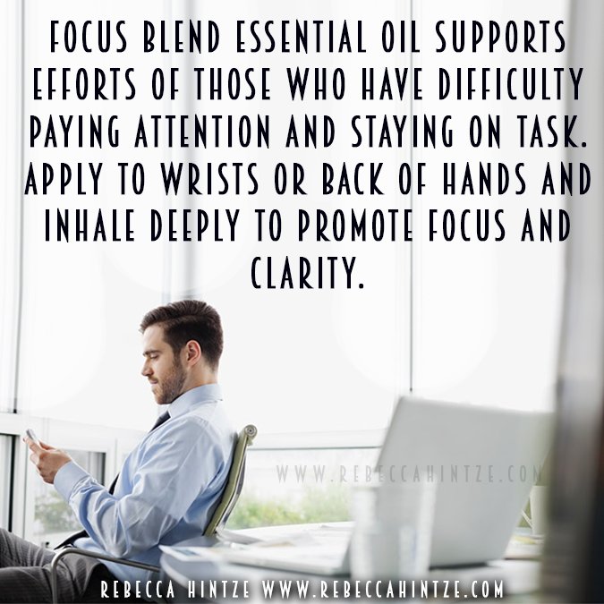 RebeccaHintze's tweet photo. #FocusBlend #essentialoil supports efforts of those who have difficulty paying #attention and staying on #task. https://t.co/uGoj8ENshi