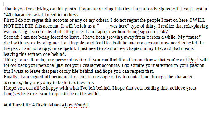 FemAssassin's tweet image. Zoom in please. #Offline4Life #Thx4thMmrs #LoveYouAll