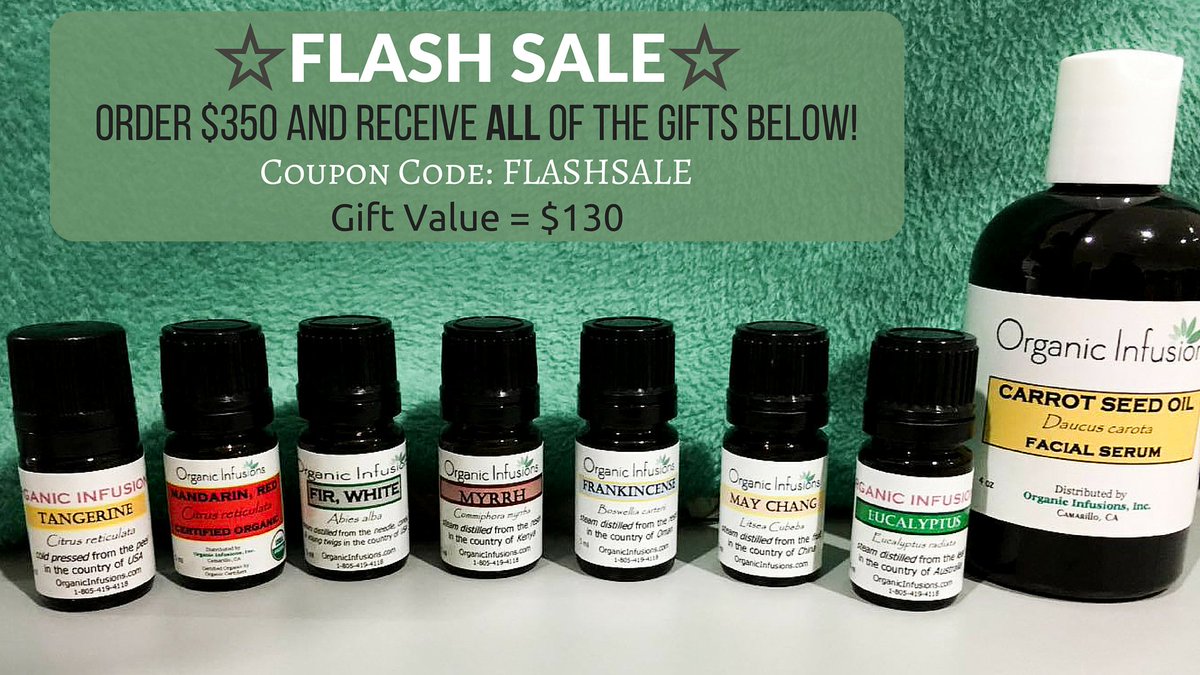 OInfusions's tweet image. 🌟FLASH SALE🌟 going on now! Take advantage of this one of a kind offer! #EssentialOils bit.ly/1Isp5gf