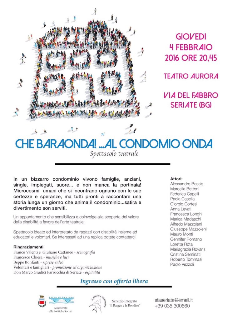 Grandiosi, spettacolari! Bellissima serata! #teatro #disabilita #Seriate <a href="/CoopLimpronta/">Coop. L'impronta</a> 👏🏻👏🏻