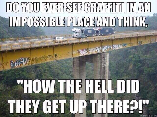 LolMrSquirrel's tweet photo. They sprayed it before the bridge grew tall.
Click here for more funny pictures by Mr. Squ… https://t.co/XYtfigQRH1 https://t.co/N5ZB1Z2Shc