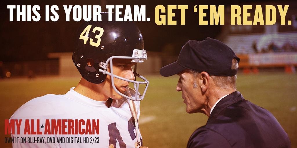 MyAllAmerican's tweet photo. The gripping true story of leadership and perseverance. #MyAllAmerican https://t.co/e45aJppN5k